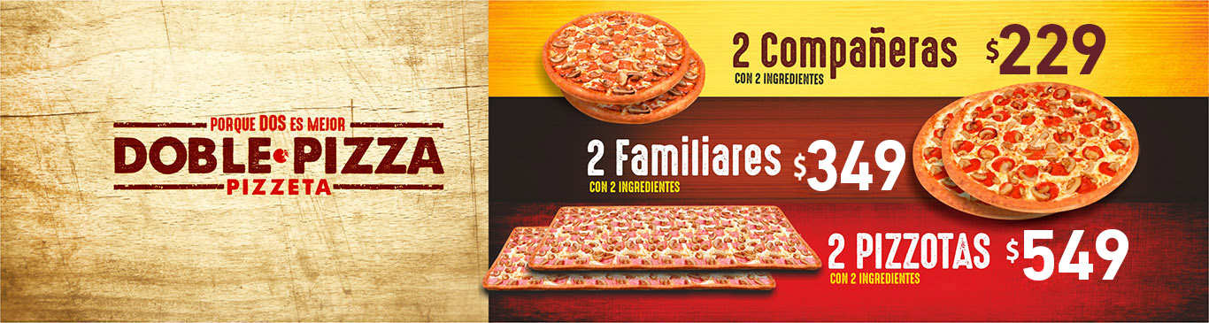 DOBLE PIZZA