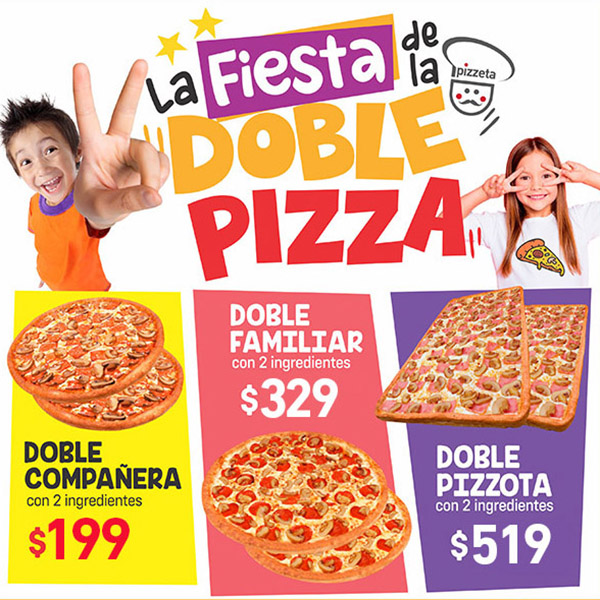 DOBLE PIZZA NIÑOS